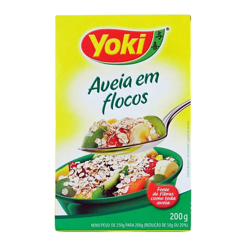 Aveia Yoki Flocos Regular 12x | Aveia Em Flocos Yoki